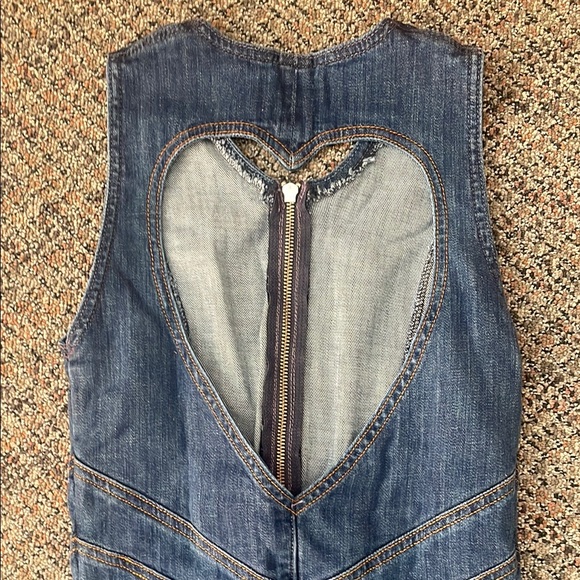 Denim Sleeveless Jumpsuit - Picture 3 of 7